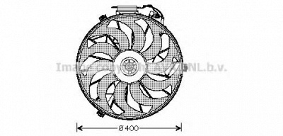 AVA QUALITY COOLING bw7507 -  Вентилятор, охлаждение двигателя